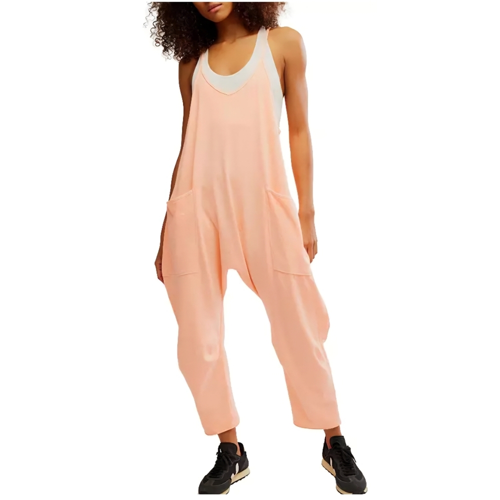 FP Movement by Free People Hot Shot Onsie In Pastel Peach, NWT - Picture 2 of 9